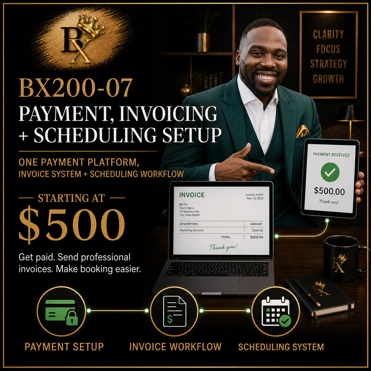 Payment, Invoicing, and Scheduling Setup