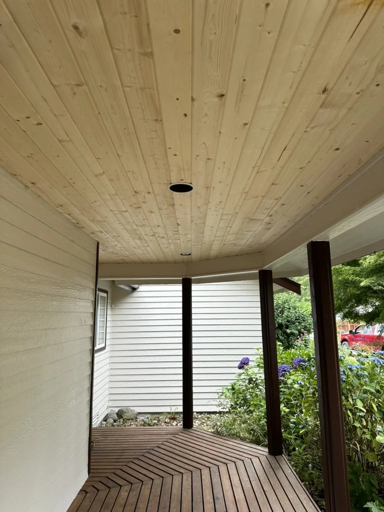 Wood Staining soffit