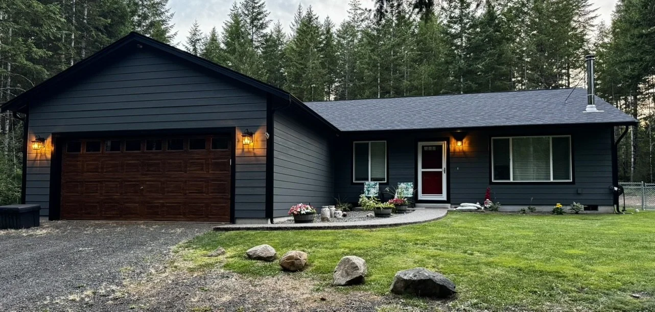 Exterior Paint job with Faux garage finish