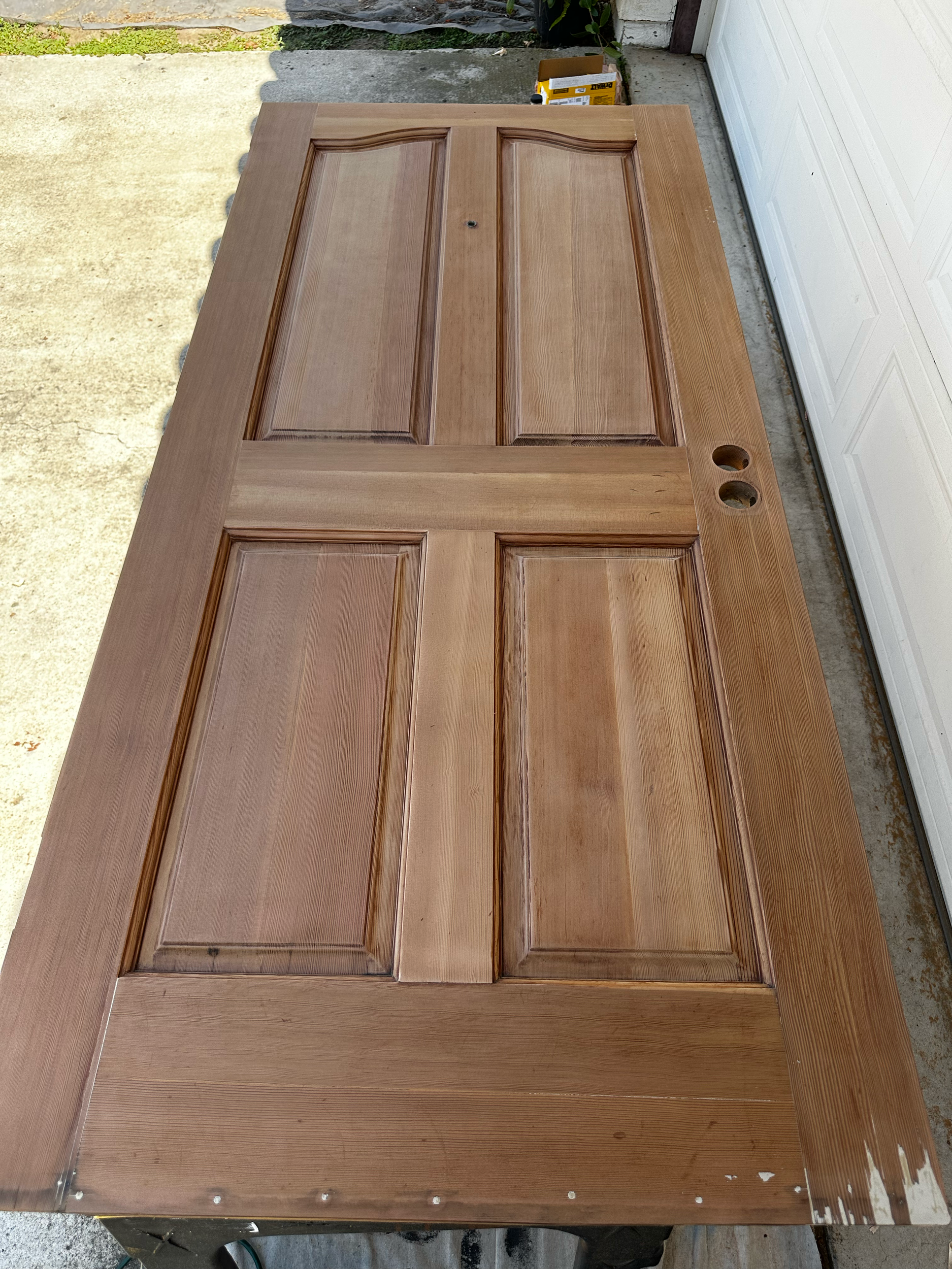 Wooden Door Stain Interior Before