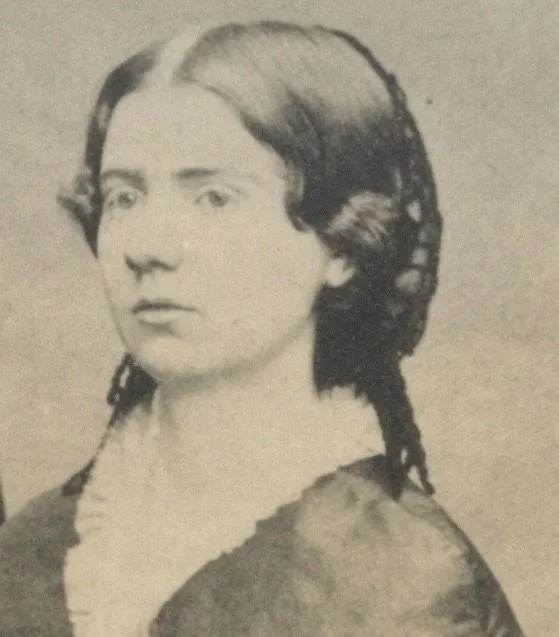 Historical portrait of Clara Barnes Martin, 19th century contributor to The Atlantic and Maine travel author - Women of Acadia