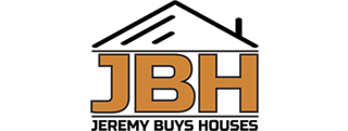 Close-up of the letters 'JBH' in brown on a black background.
