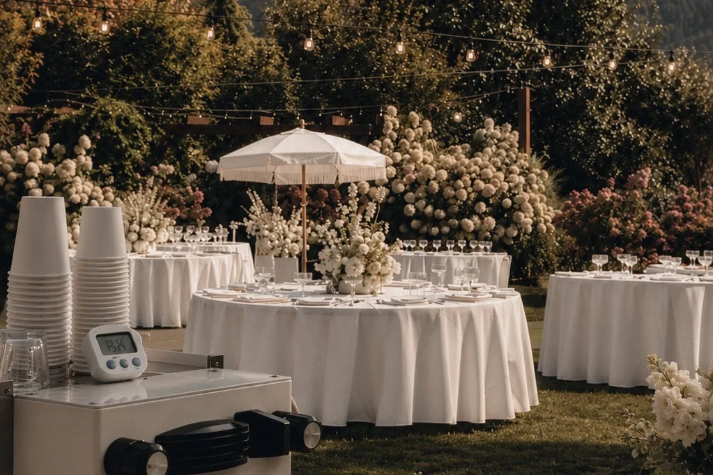 Wedding coffee bar for a Palm Springs desert celebration