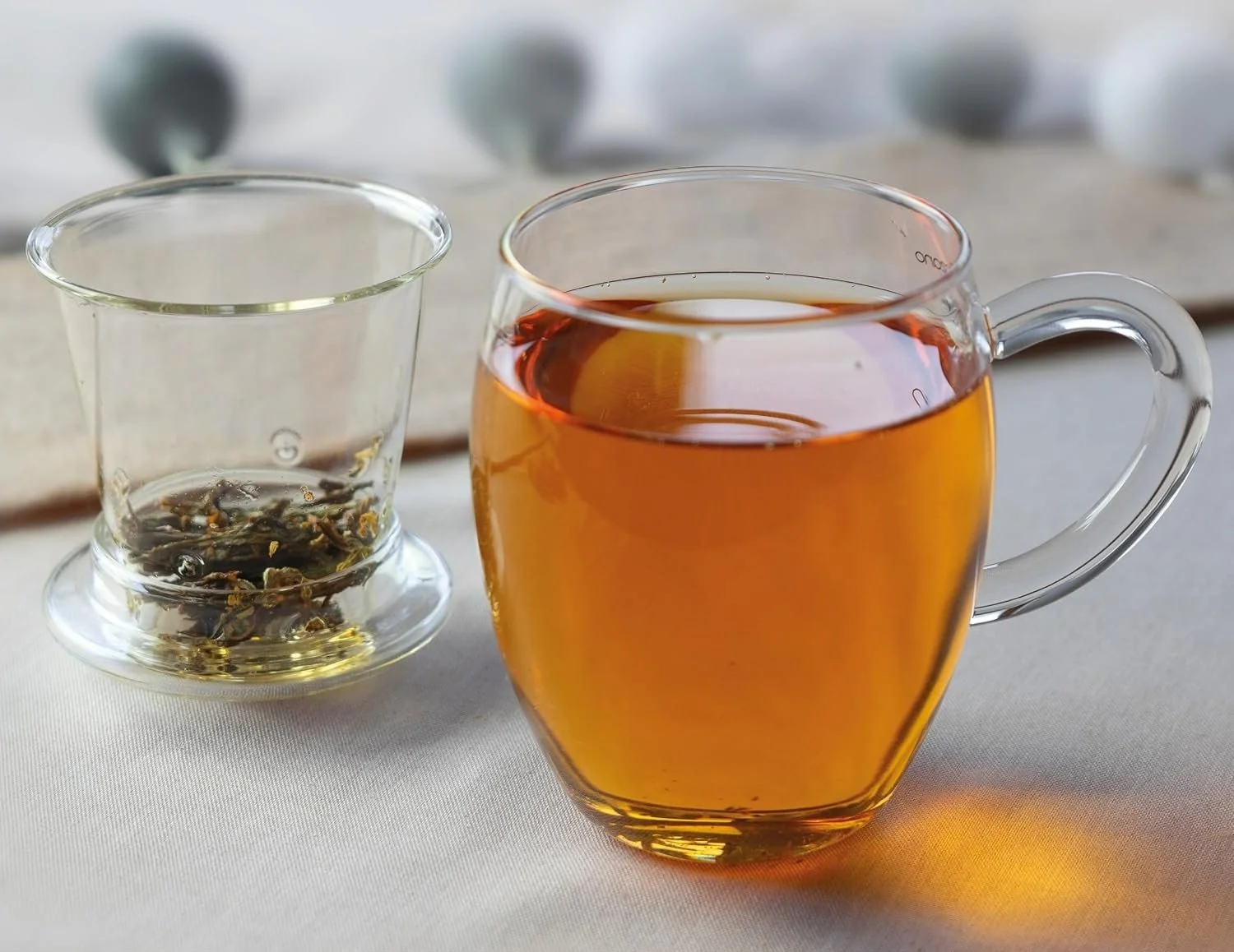 Caneca com Infusor de Vidro — 400 ml