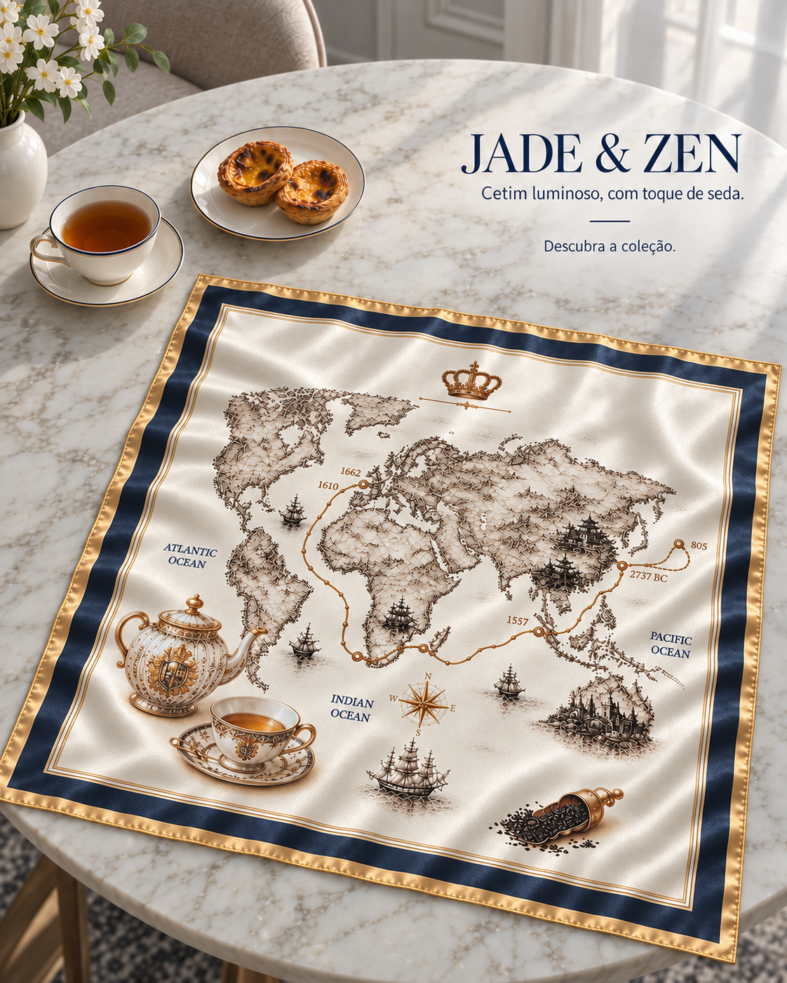 Lenço Jade & Zen