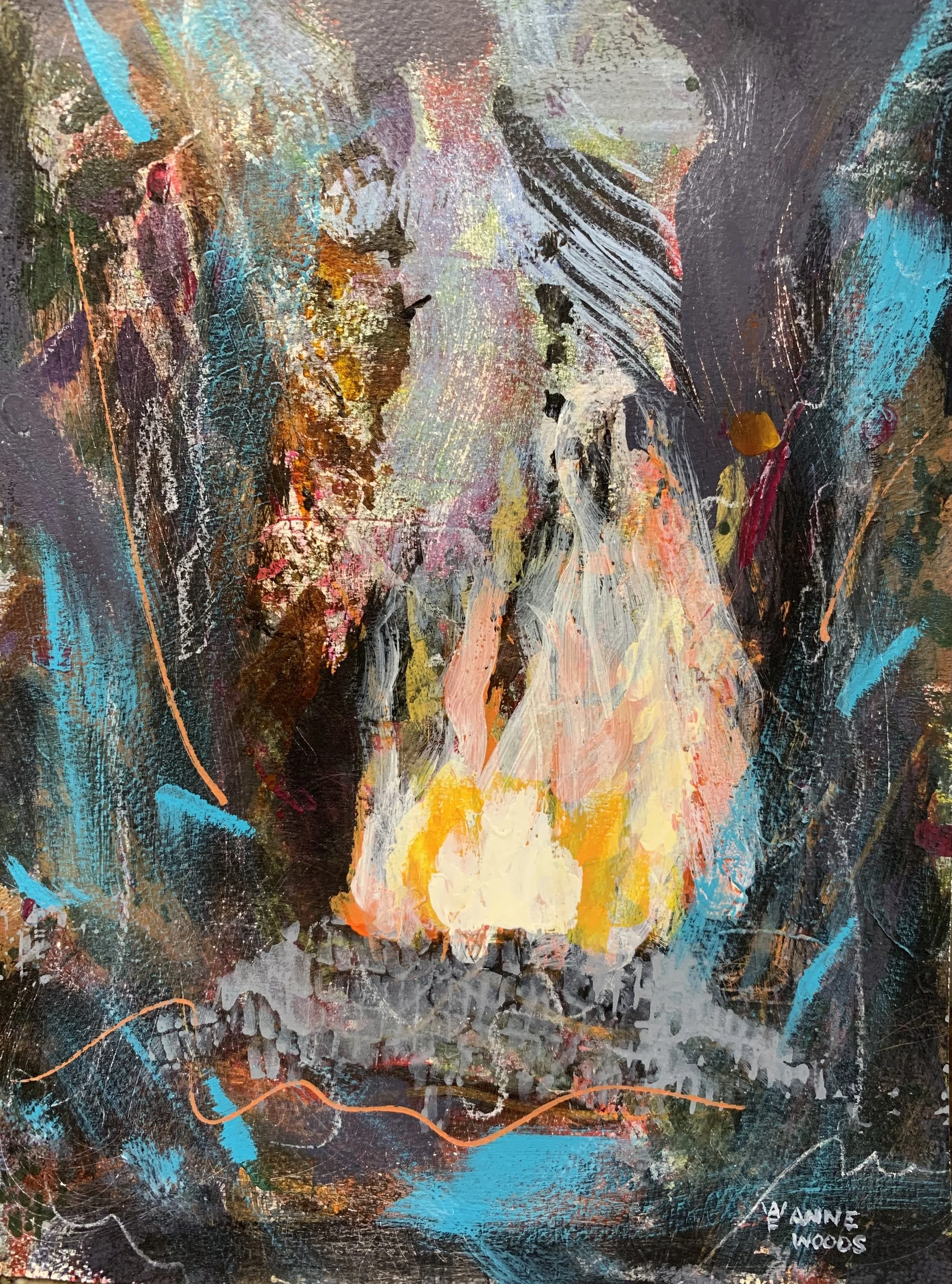 Updraft - 
Acrylic on paper