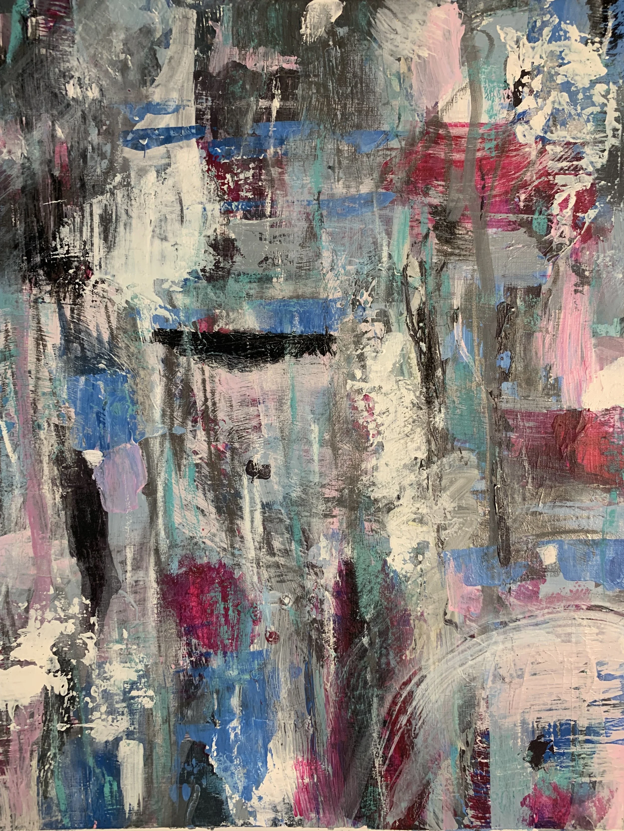 Misty - 
Acrylic on paper