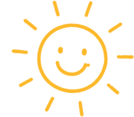 Sun and smiley face doodles from The Happy Kids Club