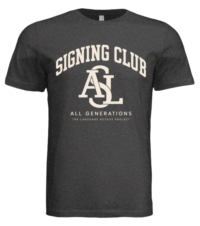ASL Signing Club Bella + Canvas Tri-Blend T-Shirt