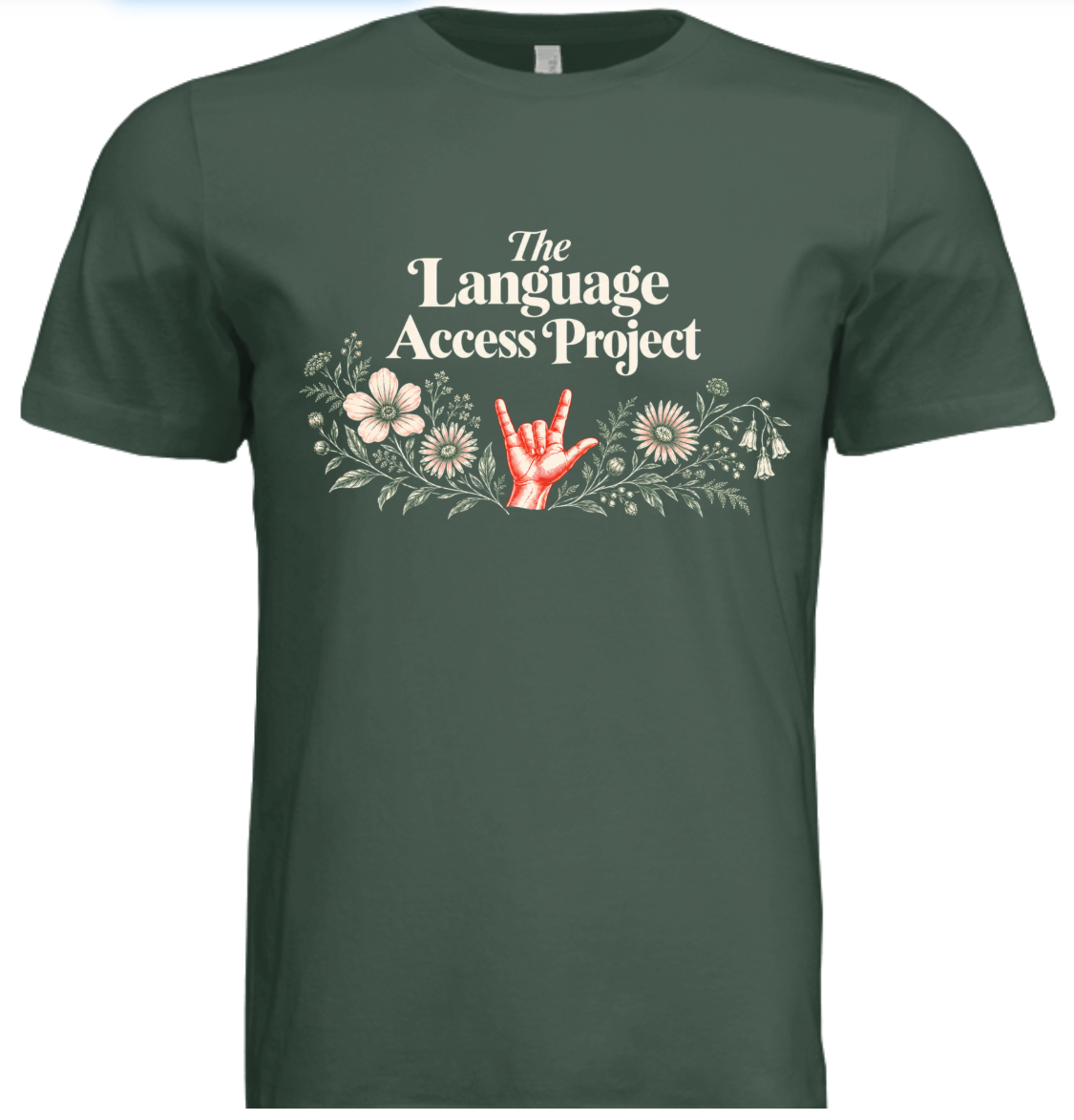 The Language Access Project Floral Bella + Canvas Tri-Blend T-Shirt
