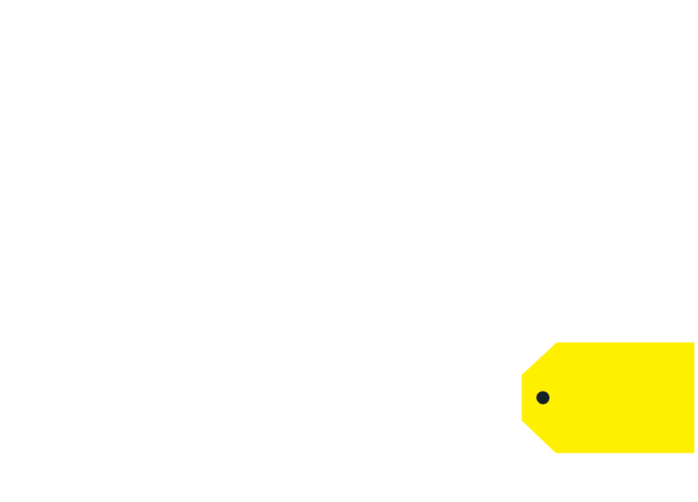 Logo with the words "Best Buy" in large white text and a yellow price tag icon.