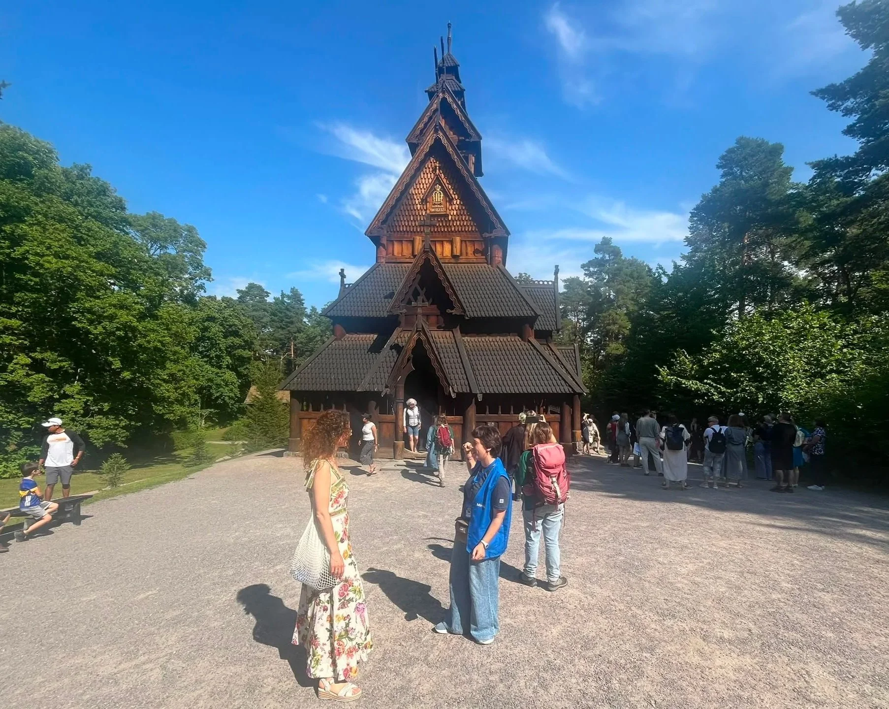 Stave church in Folkemuseum