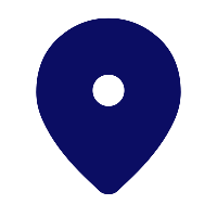 Map pin icon in blue