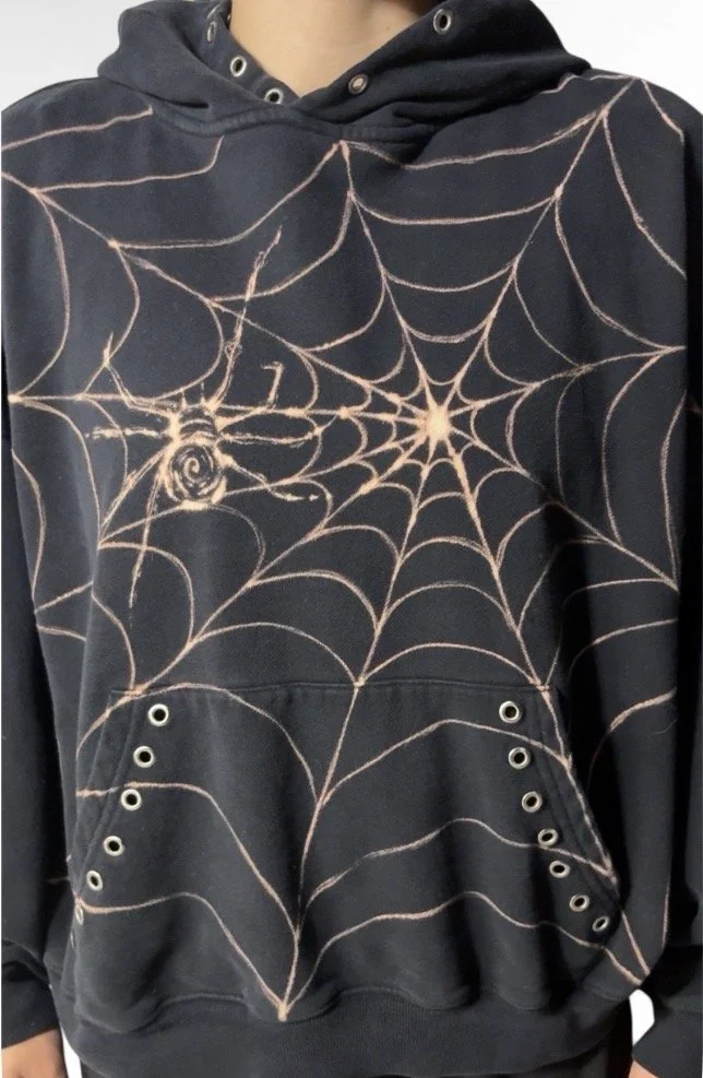 Bleach Painted Hoodie