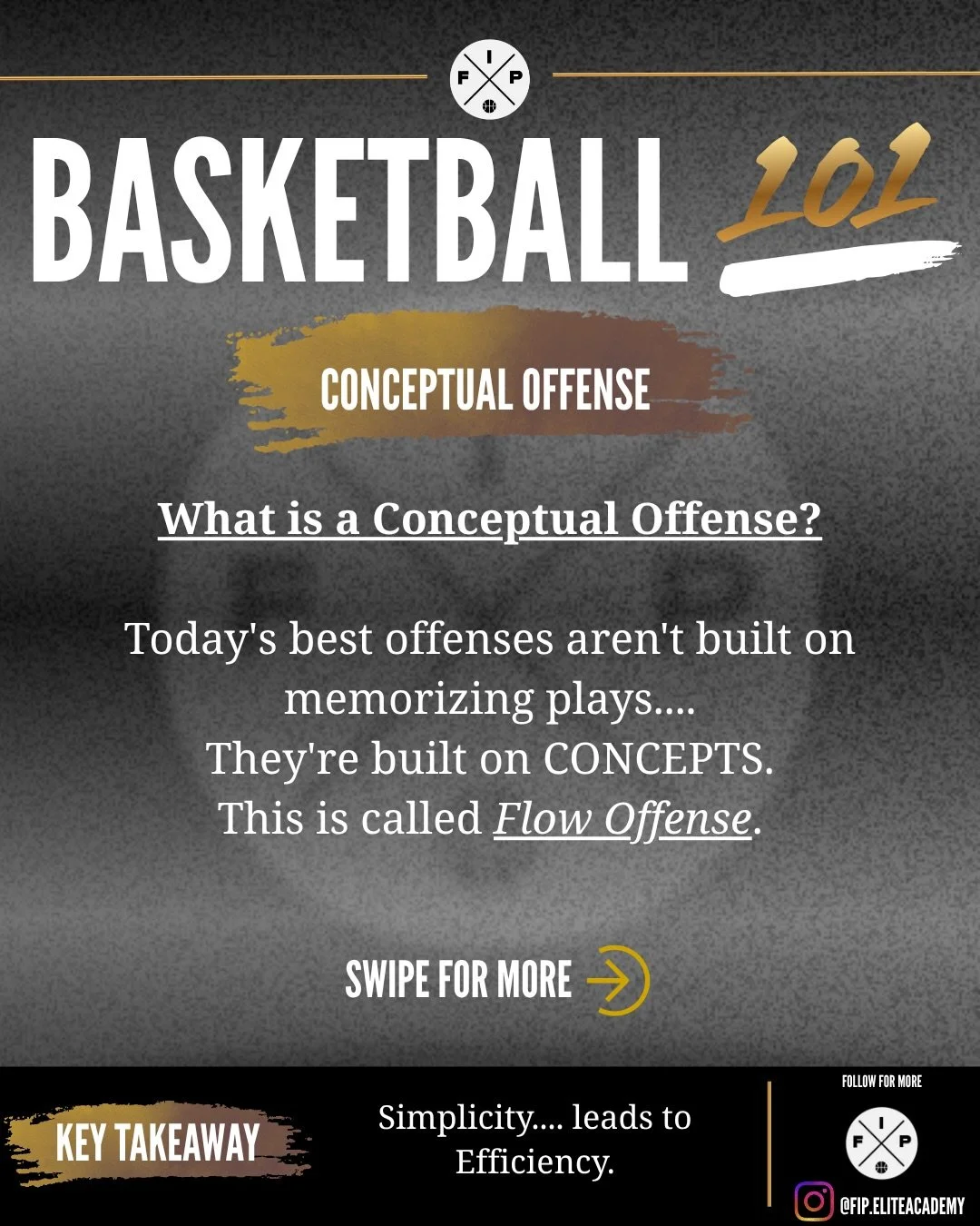 Today&rsquo;s lesson from Coach Guse and FIP Elite Academy 🫡

The best offenses aren&rsquo;t built on memorizing plays. They&rsquo;re built on teaching players how to think, read the game, and make the right decision.

A conceptual offense gives ath