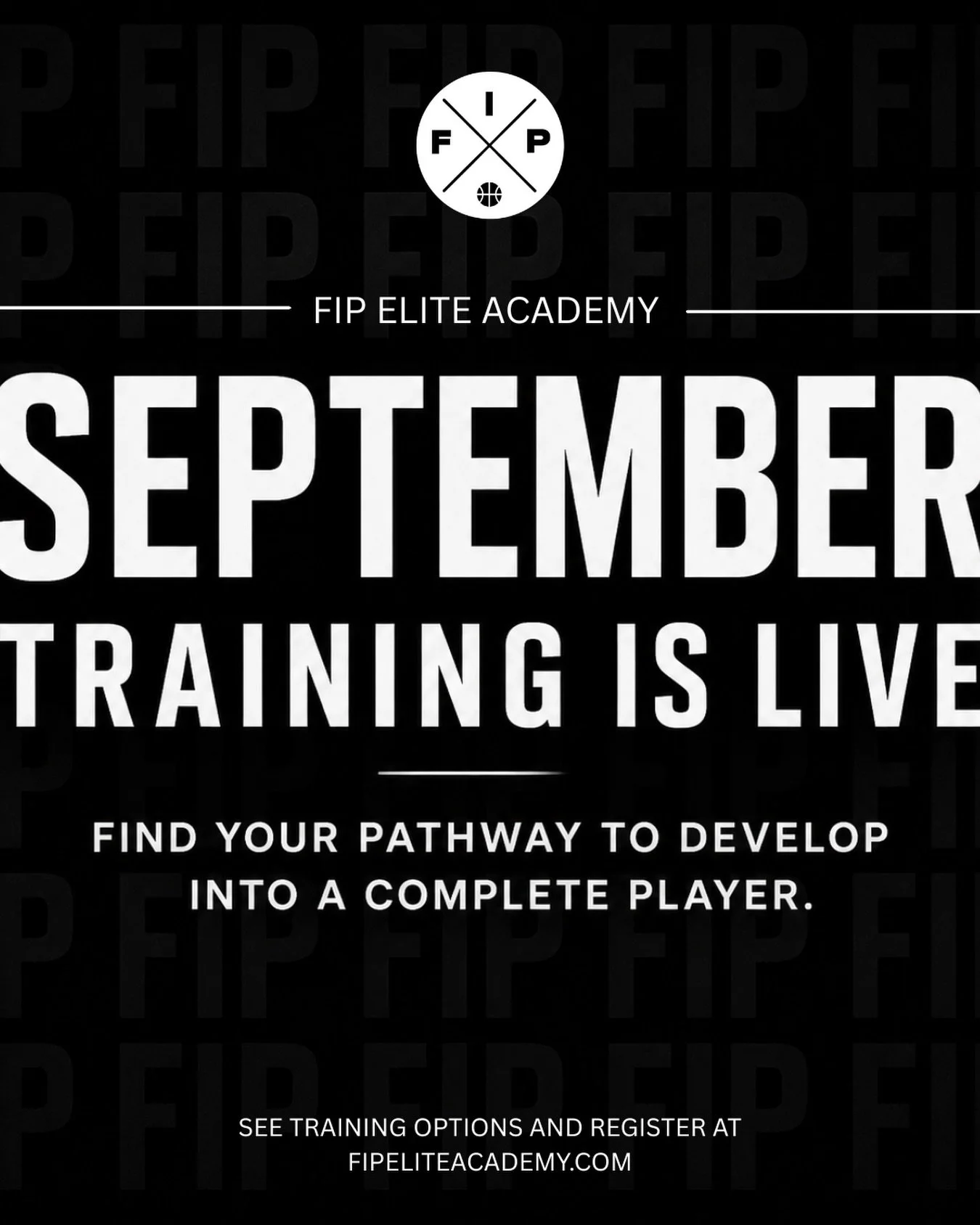 FIP SEPTEMBER TRAINING IS LIVE 🏀

There&rsquo;s more than one way to develop your game. Find the training pathway that fits YOU and start building into a complete player. 

🔗 LINK IN BIO to explore all September training pathways, see your options,