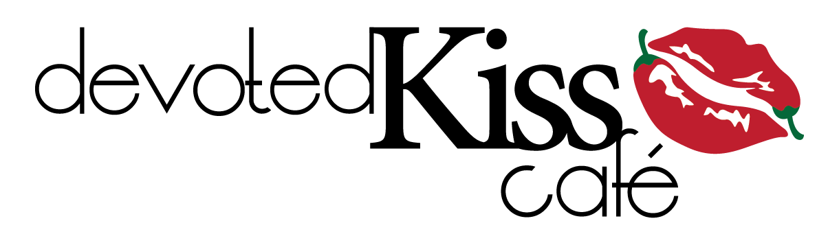 Red lips with a chili pepper as the tongue, with the words "Hot Lips" in black text.