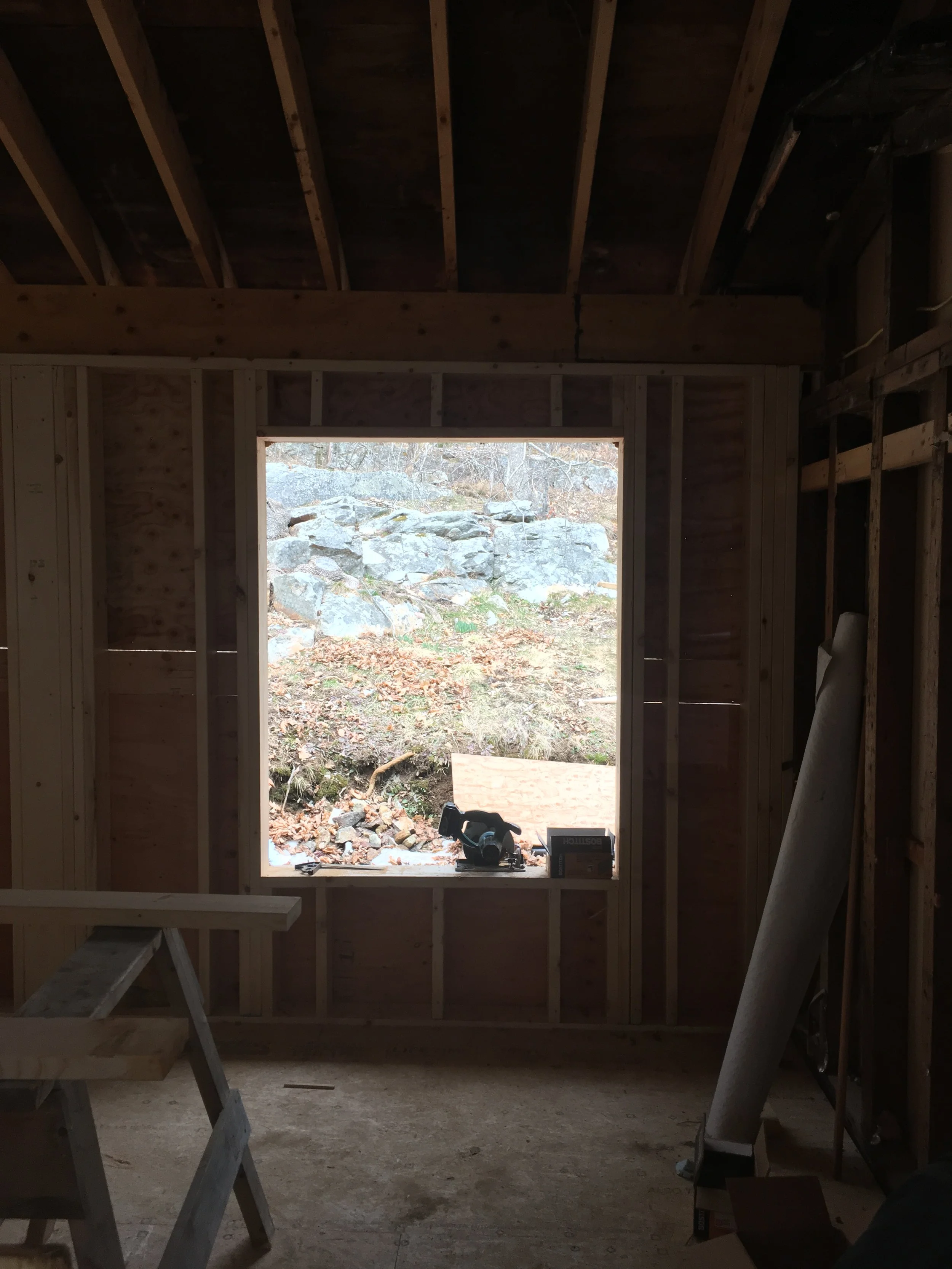 ROUGH OPENING, FRAMED WINDOW