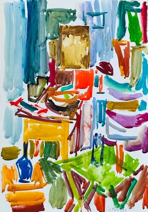 "Depth", Watercolor on Paper, 24" x 18", 2023