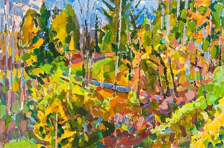 "Autumn", Acrylic on Canvas, 24" x 36", 2017