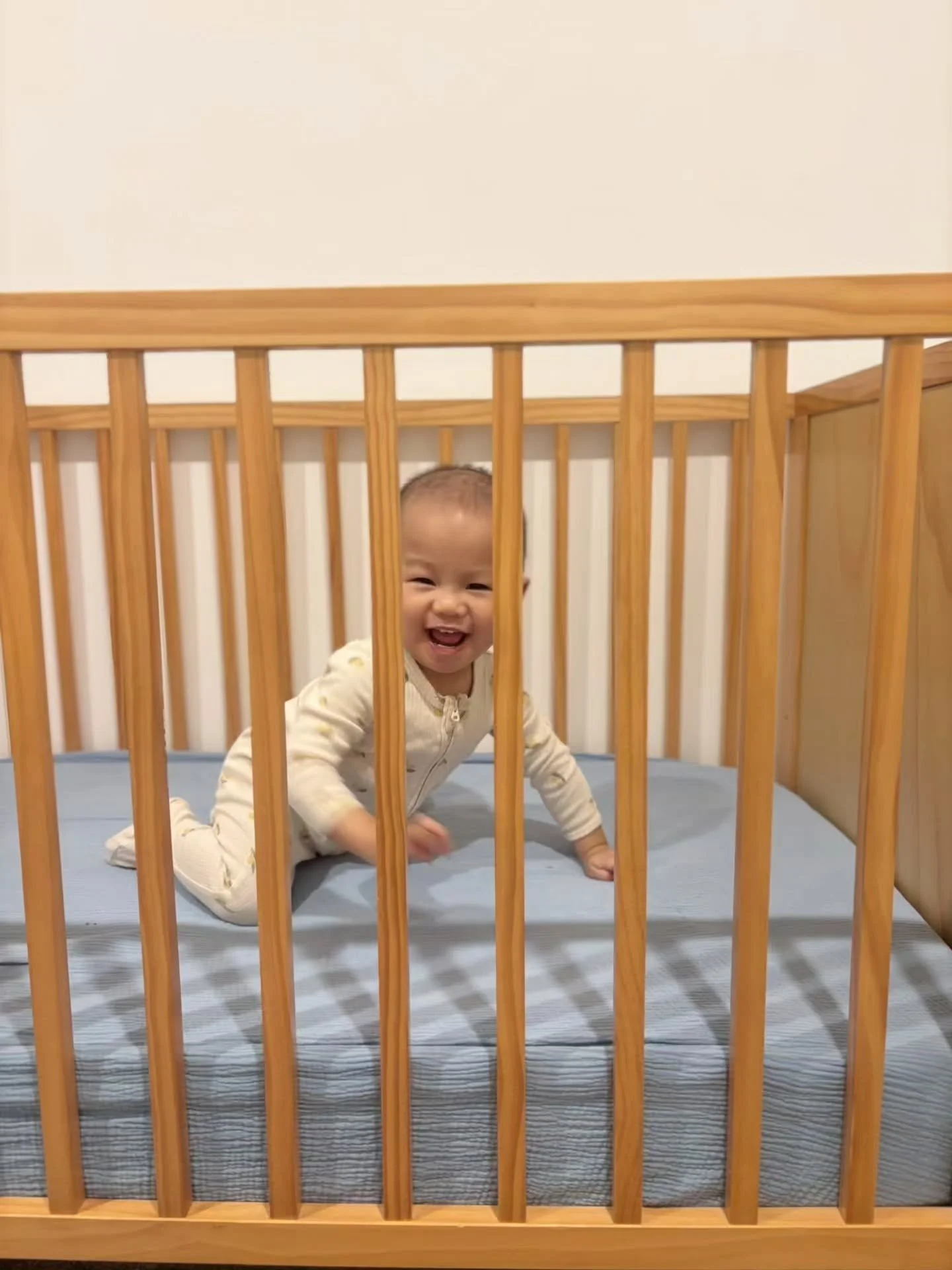 Our Misty Blue Muslin Cot Sheet brings a breath of calm to your little one&rsquo;s cot, with a gentle blue hue that pairs beautifully with warm neutrals, creamy whites and natural textures.

Made from cotton muslin, it has a lovely lightweight feel a