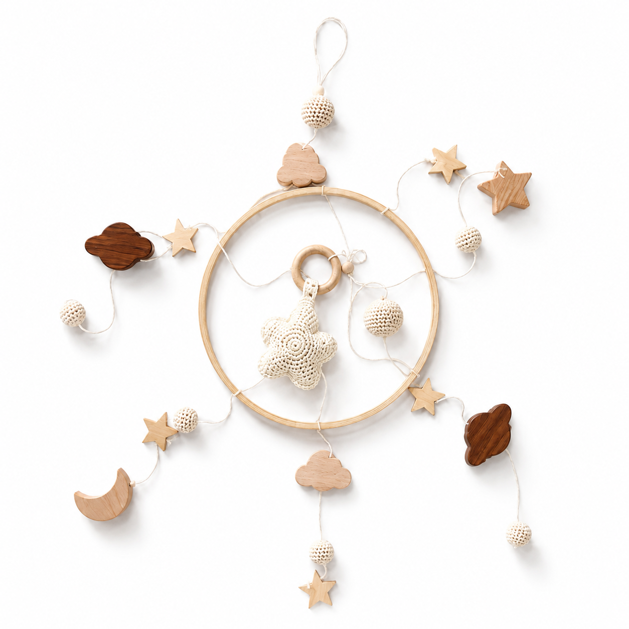 Wooden Crochet Mobile - Celestial.png