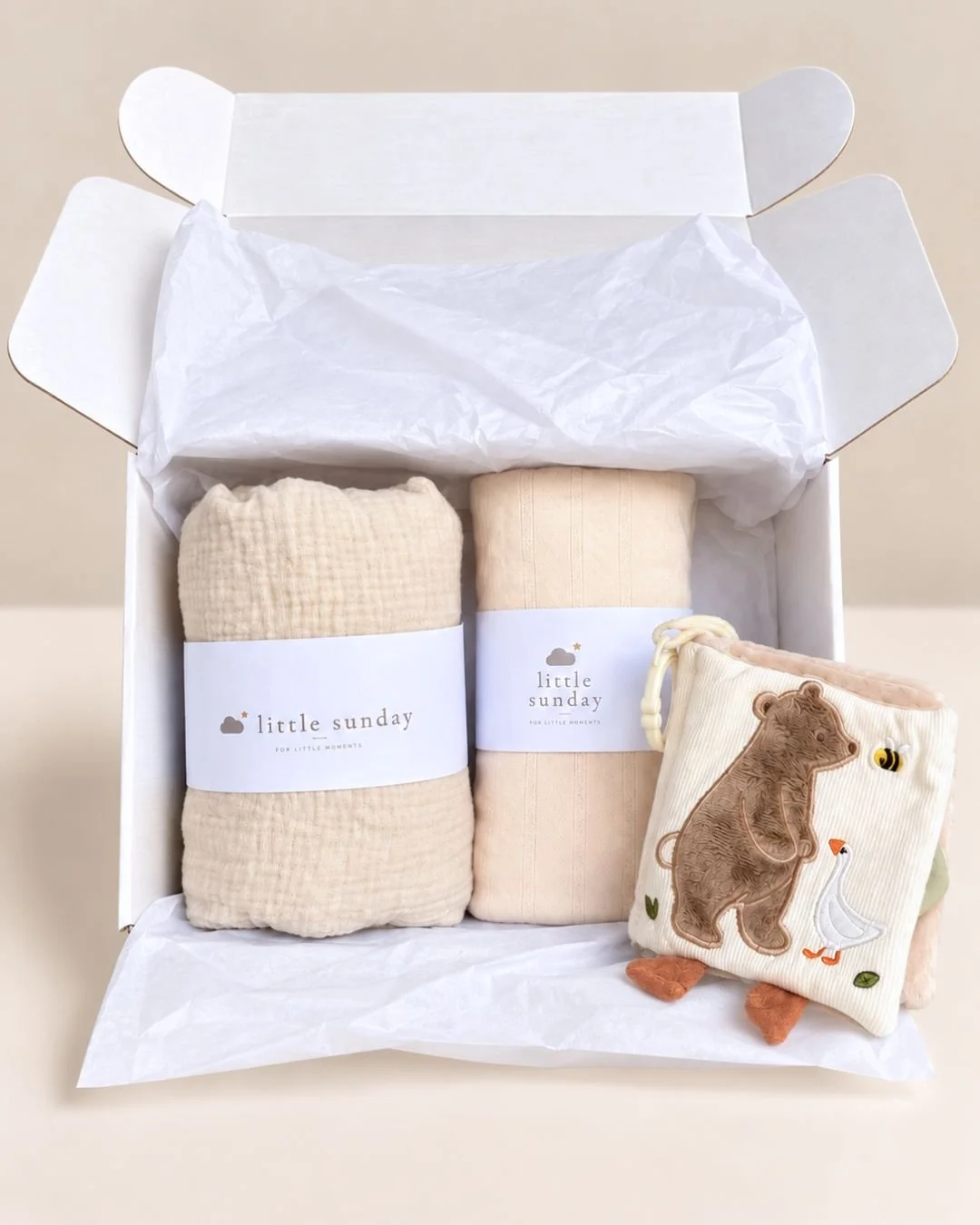 Little Nest Baby Gift Box - Cream Yellow Set