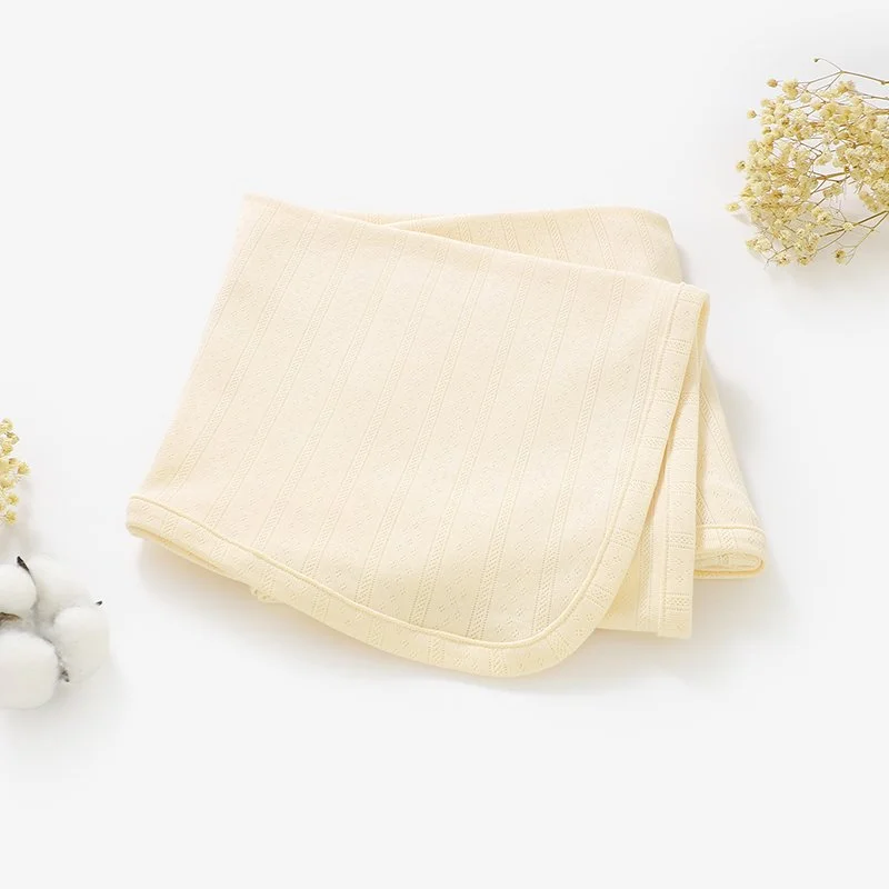 Organic Cotton Stretch Swaddle Blanket - Whipped Butter Yellow