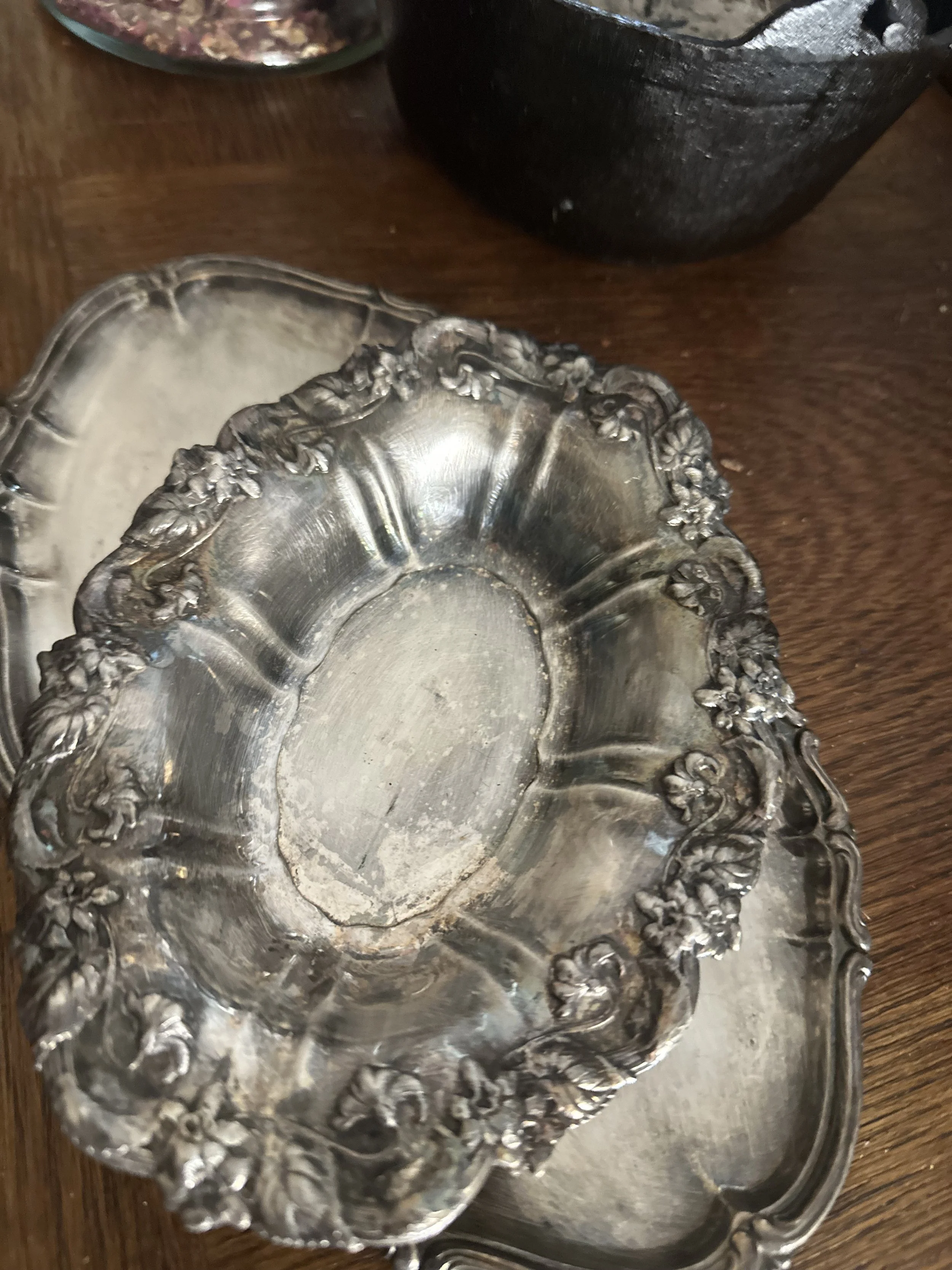 vintage silverplate altar pieces