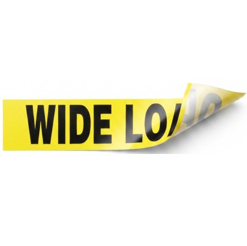 12 x 60 Wide Load Vinyl Adhesive Sign