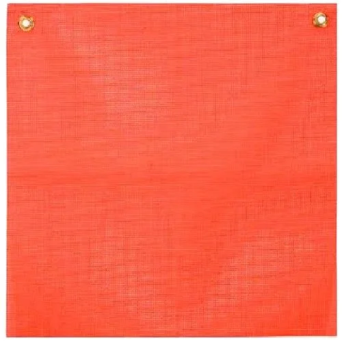 18 x 18 in Vinyl Fluorescent Blaze Orange Safety Flag
