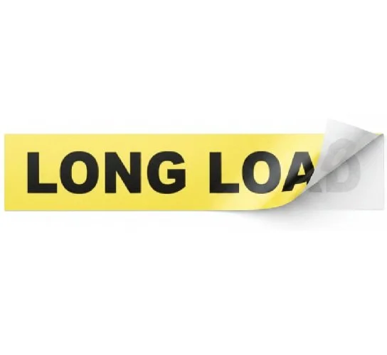 12 x 60 Long Load Vinyl Adhesive Sign