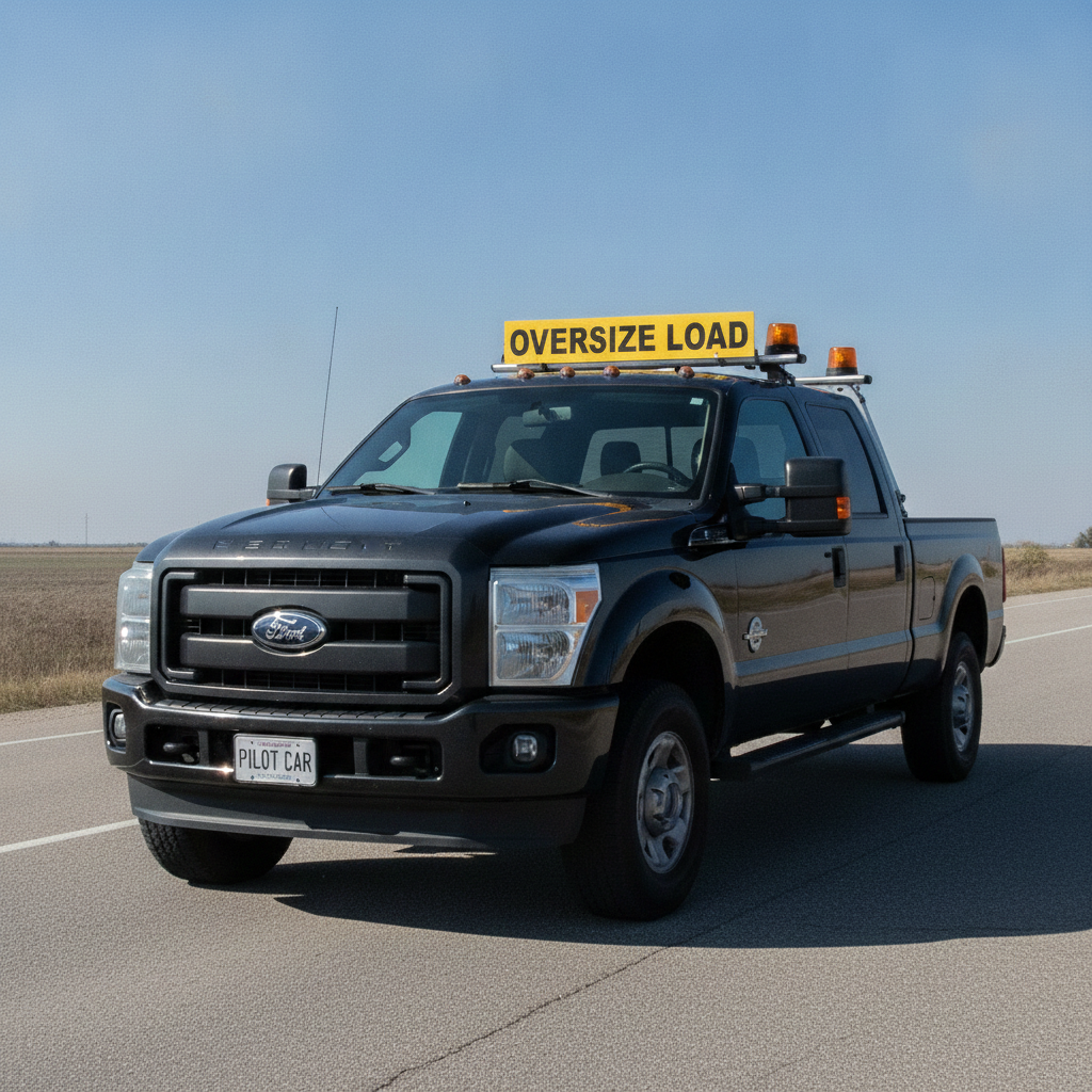 12 in x 60 in Solid Aluminum Double Sided Oversize Load Sign