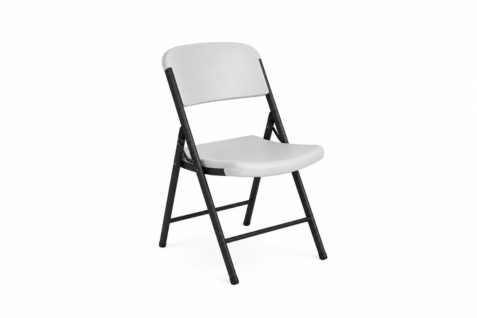 white folding chair