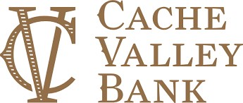 Cache Valley Bank logo featuring stylized initials CV.