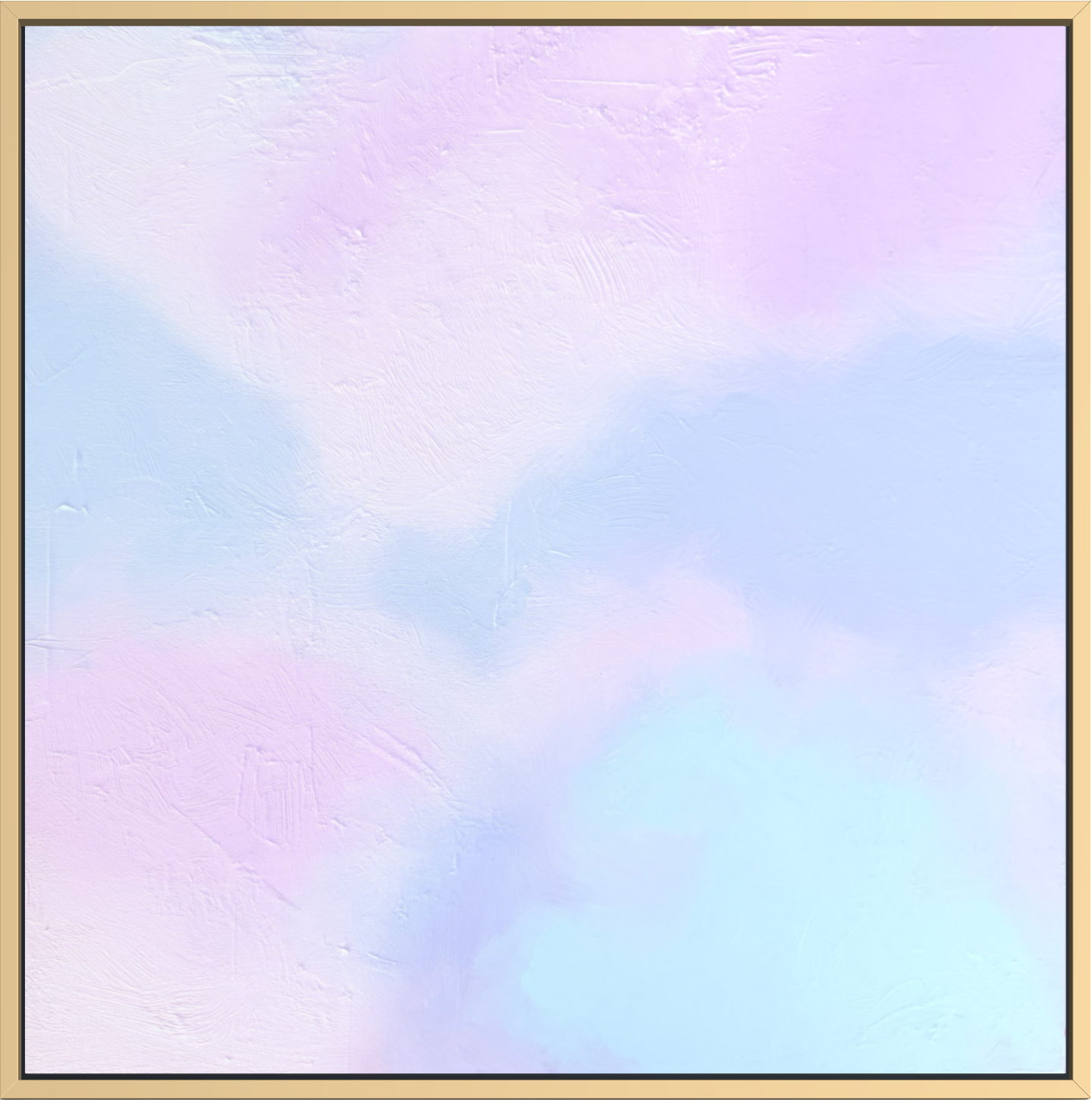 Dimensions: 40 × 40 in
Medium: Oil on canvas
Series: Vertical Time

Cotton Candy Clouds (CCC) is an exploration of suspended moments — a study in color, light, and the soft architecture of memory. Rendered in layered oils, the work balances sumptuous