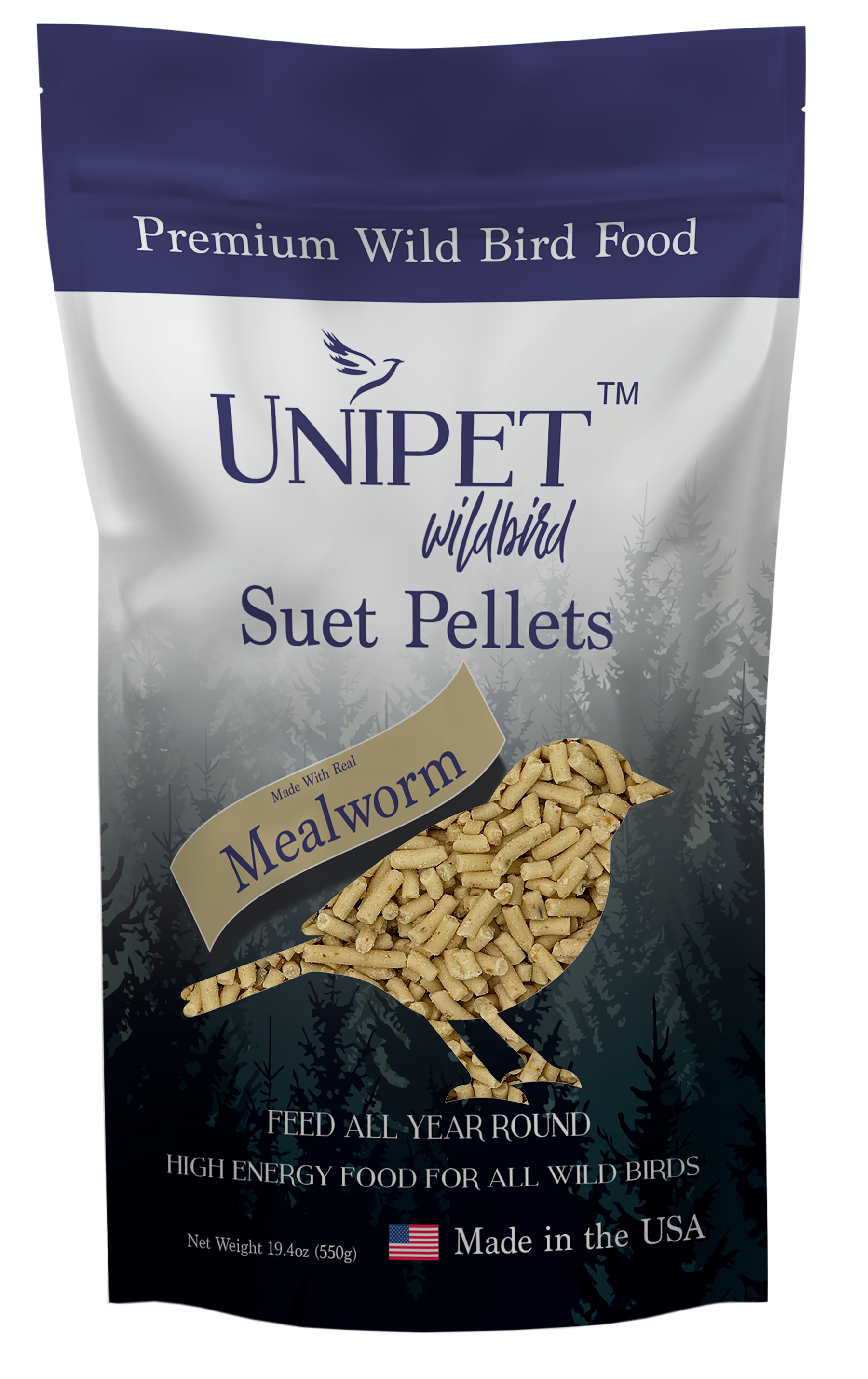 Unipet Wildbird, Insect Flavored Suet Pellets.