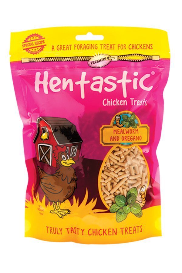 HEP16 - Hentastic® Chicken Treats with Oregano and Mealworm - 16 oz