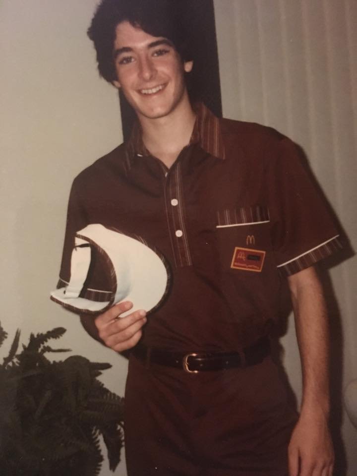 My first real job in a long line of jobs. Can you guess where I worked? 