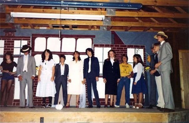 Camp production of "Guys and Dolls"; the first time I ever sang in public