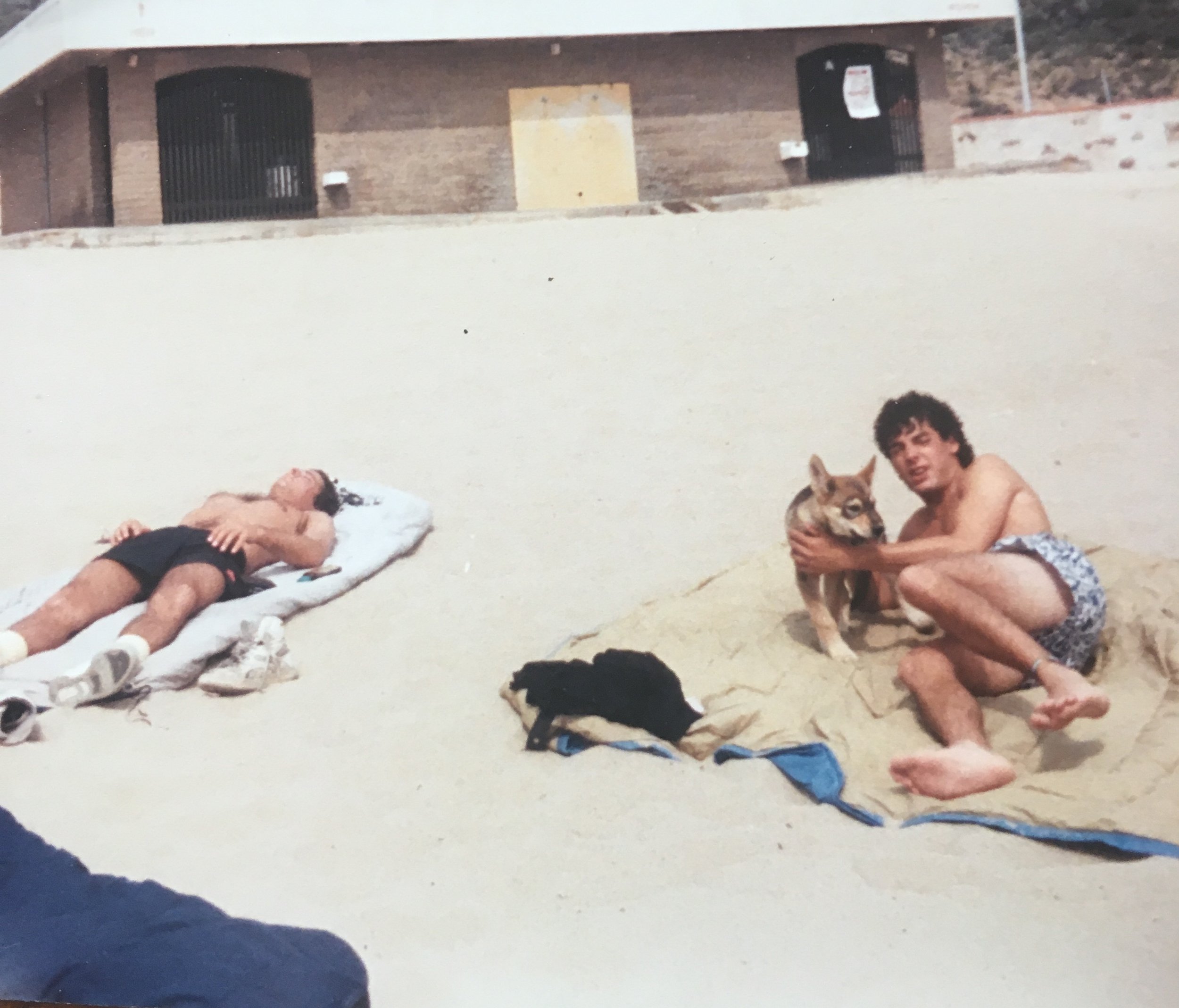 me, Jeff and Alex on Malibu beach