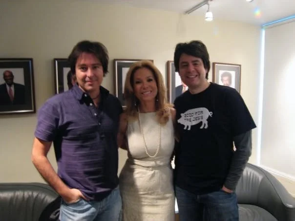Rob and I w/ Kathy Lee on GMA
