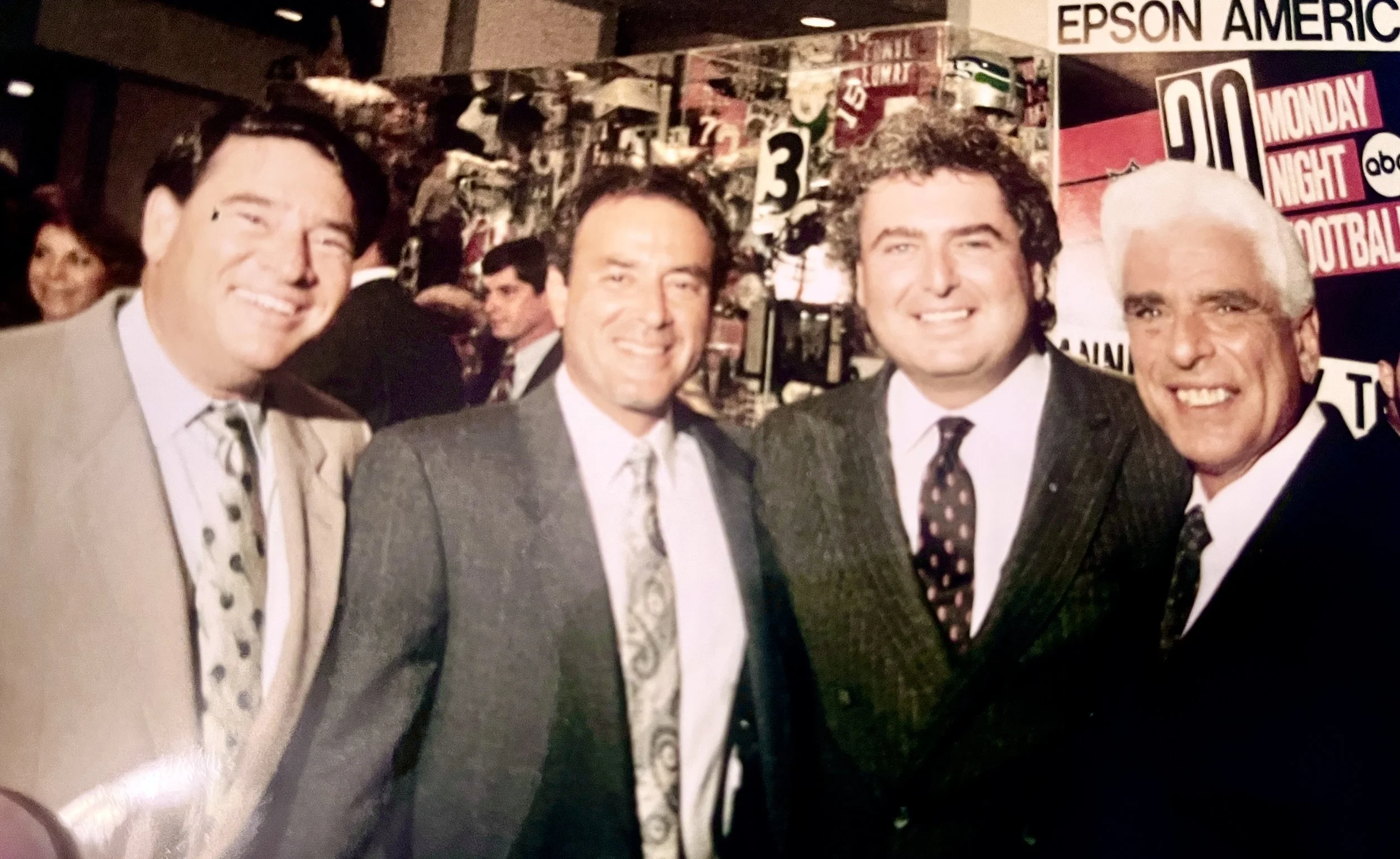 Les, the great Al Michaels, dad, and Shep