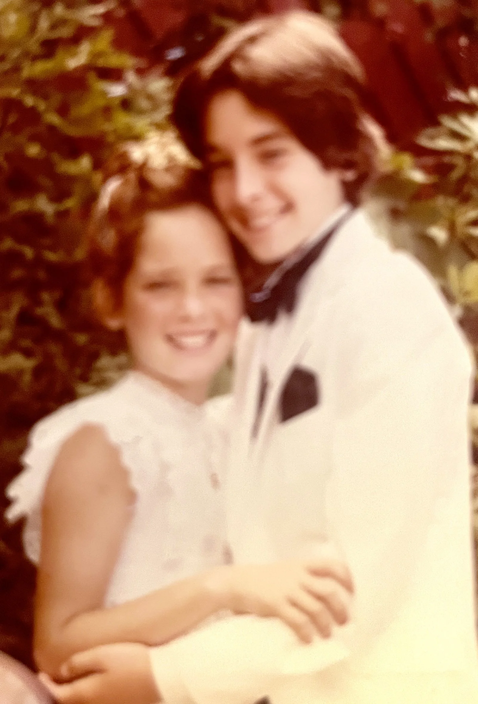 me n the sis at my Bar Mitvah - circa 1980