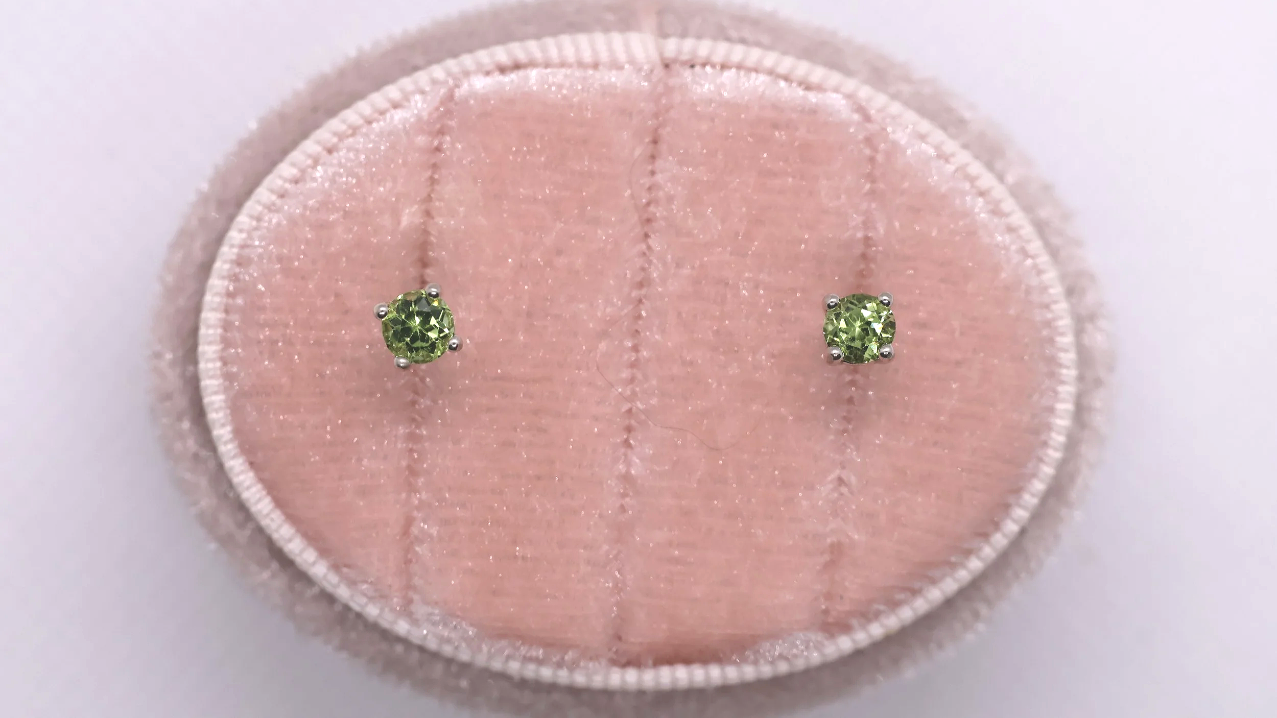Peridot Sterling Silver Stud Earrings