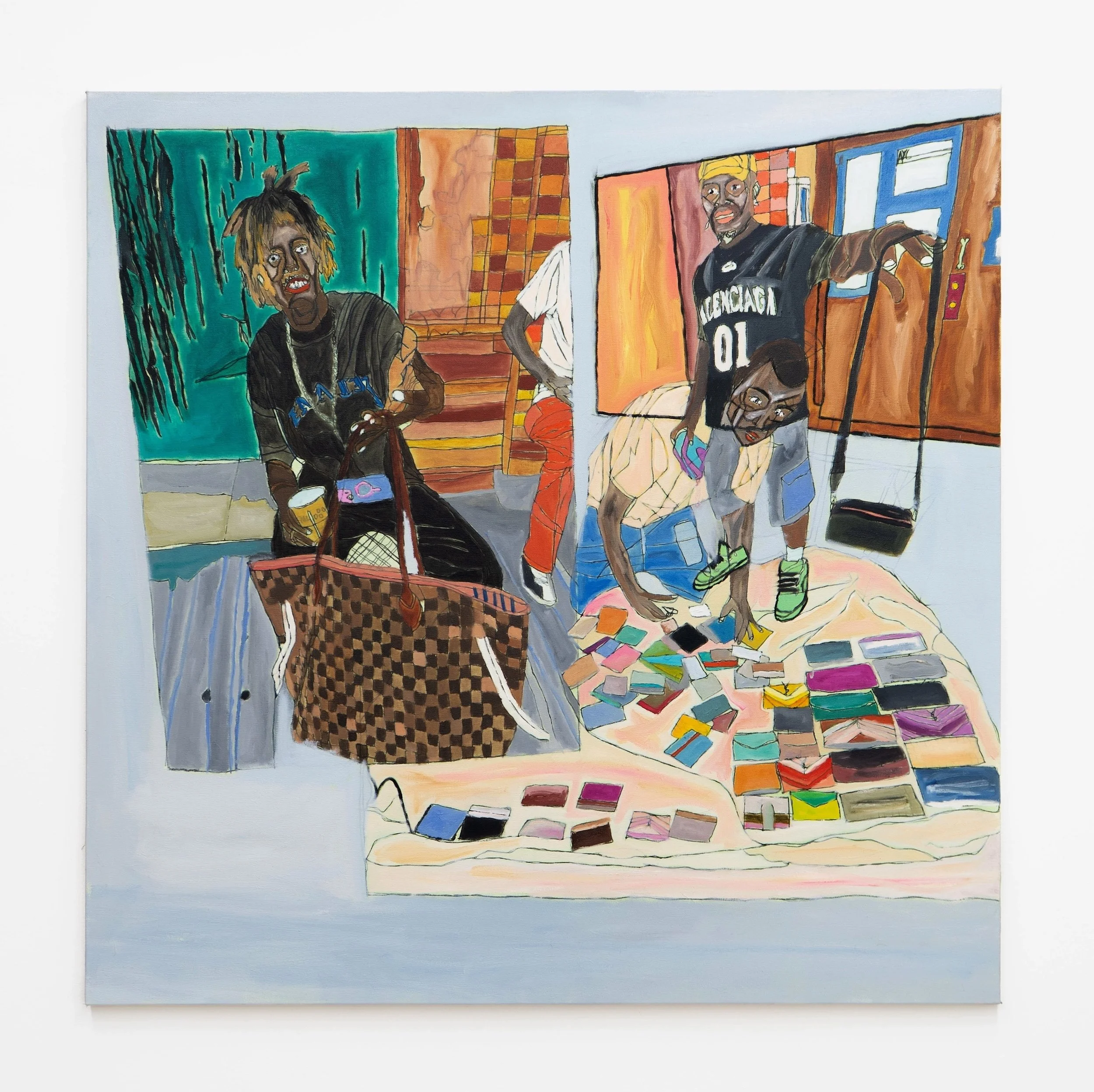Canal Street Dealers,
32" x 32",
Oil on Canvas