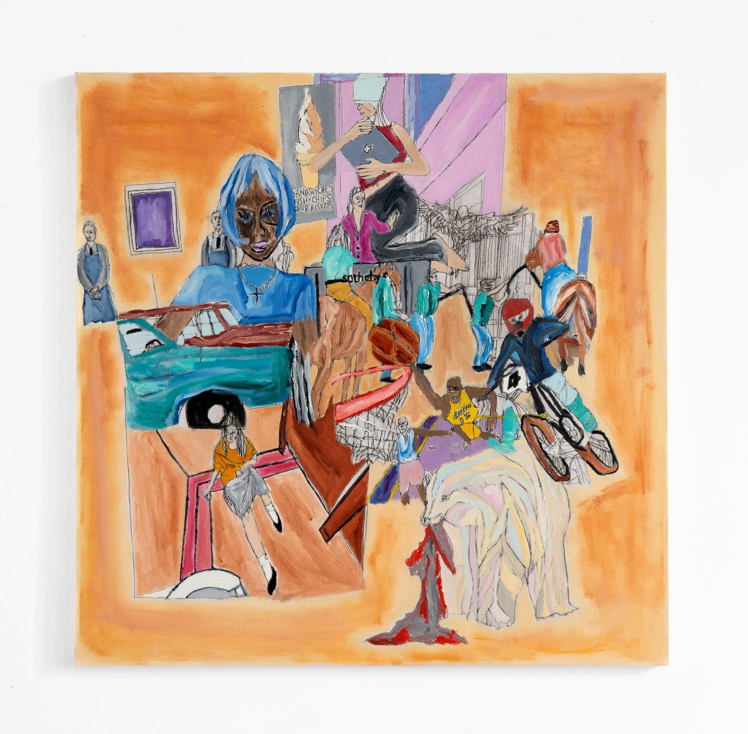 Software Update,
30" x 30",
Oil on Canvas