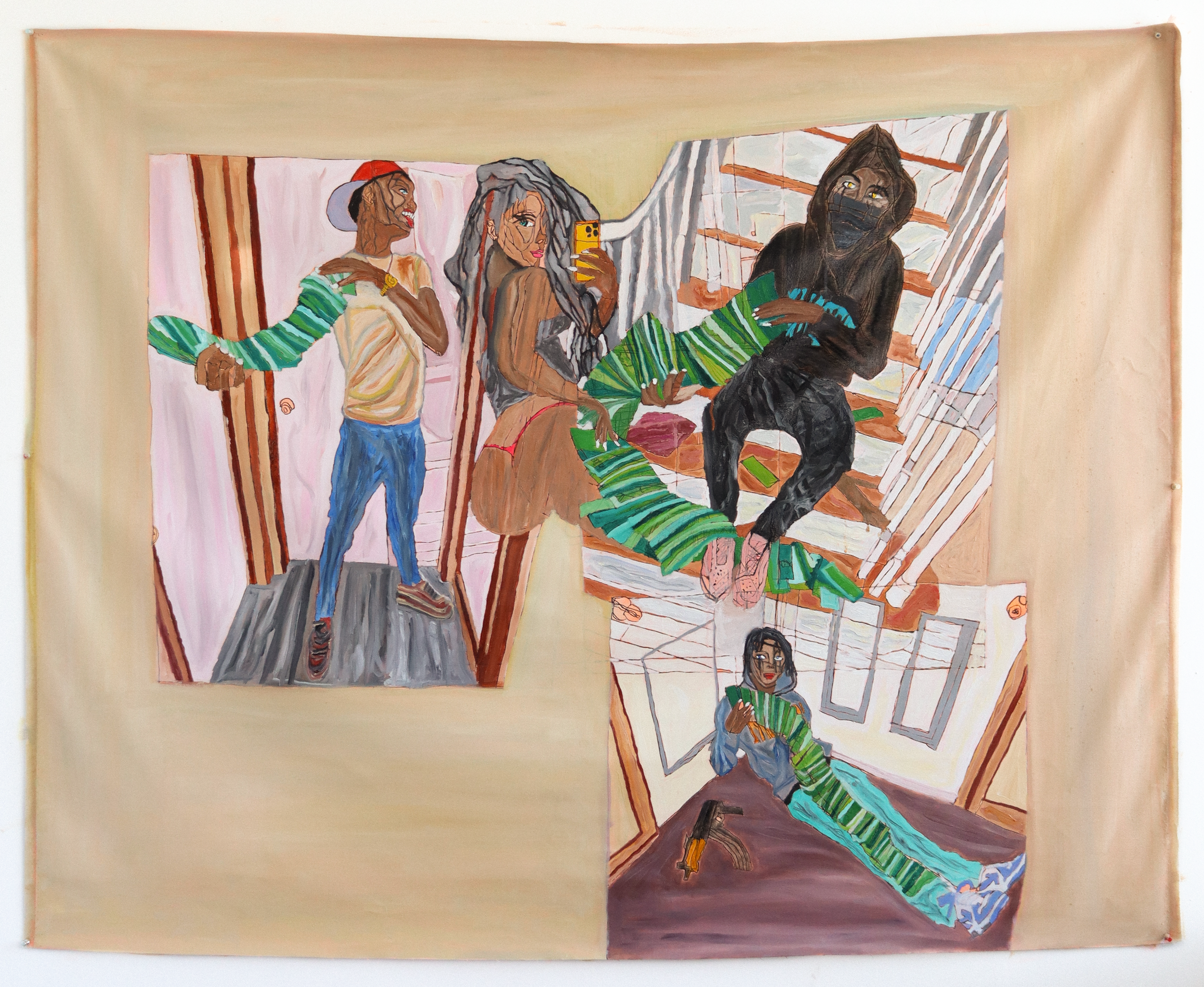 Bank of America,
51" x 65",
Oil on Canvas