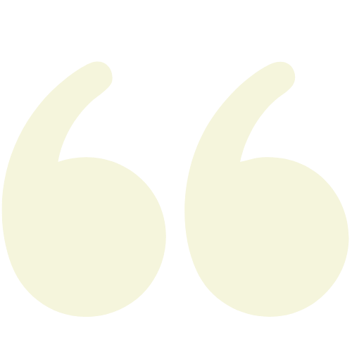 A graphic of large white quotation marks on a black background.