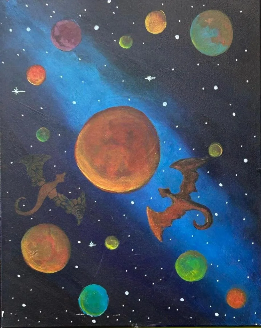 Paint Night! Age 6-15 - Space Dragons!